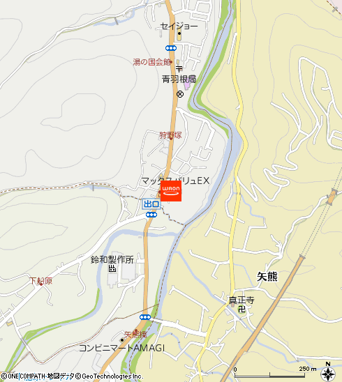 マックスバリュエクスプレス天城湯ヶ島店付近の地図